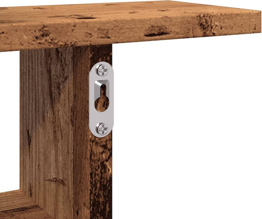 Brown Wall Shelves 2 Pieces 38x12x38 cm