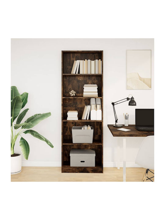 Bookcase Smoky Oak 60x24x176cm