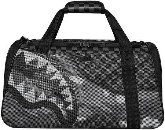 Sprayground Split Up Camo Tear Waterproof Dog/Cat Carrying Black Shoulder Bag for 7kg Pets L45.7xW25.5xH25.5cm