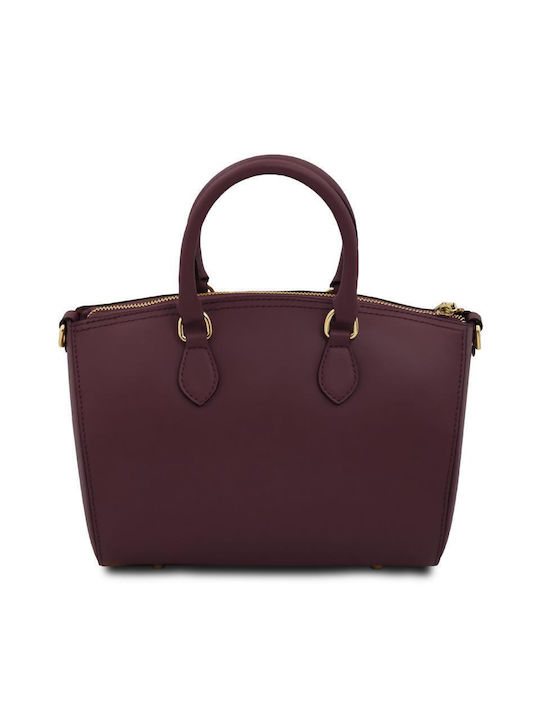 Tuscany Leather Leder Damen Tasche Hand Burgundisch