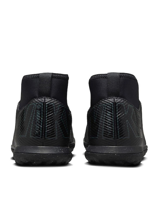 Mercurial Superfly 10 Club Kids Turf Soccer Shoes with Sock Black