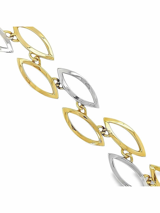 Xryseio Дамско Гривна от Бяло злато 14K