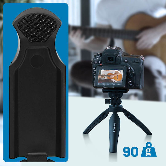 Tripod Smartphone Attachment Flash & Microphone 180° Angle Non-slip Puluz Black