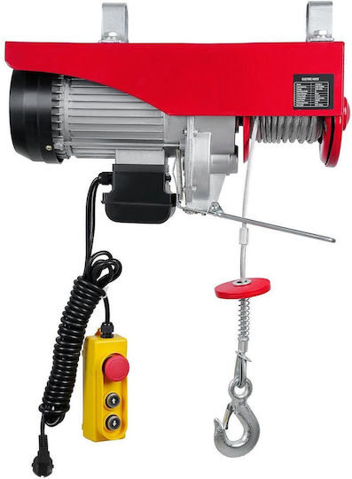 Electric Hoist 1600 W Wired Remote Control Max Lifting Height 6/12 M Speed 10 M Min Capacity 500 1000 Kg