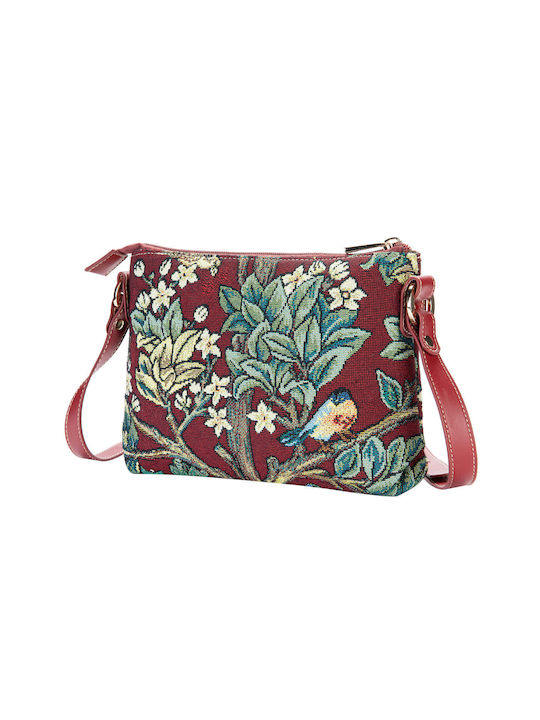 Signare William Morris Tree Of Life Red Women's Bag Crossbody Red