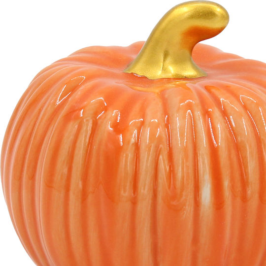 Decorative Ceramic Pumpkin Ø8.5x8 cm Orange Keskor 67258-4