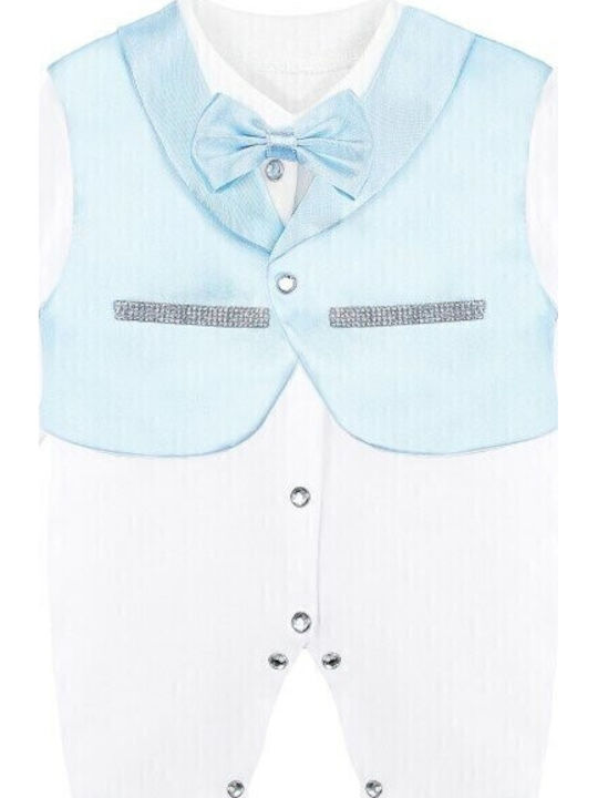 Set Babystrampler Langärmliges mit Mütze Weiß 5Stück