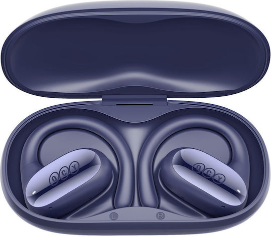QCY Crossky GTR 2 Offenes Ohr Bluetooth-Freisprecheinrichtung Kopfhörer mit Schweißresistenz und Ladeetui Blau