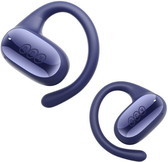 QCY Crossky GTR 2 Offenes Ohr Bluetooth-Freisprecheinrichtung Kopfhörer mit Schweißresistenz und Ladeetui Blau