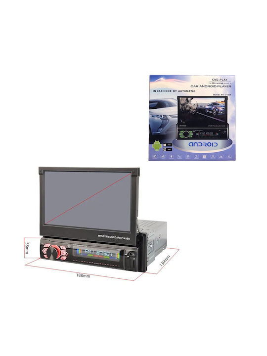 Ecran 2+32g+cp 7188a Clm-play Radio Auto 1 DIN (Bluetooth/USB)