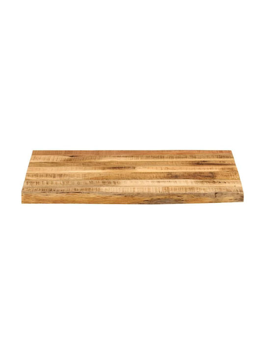 Vidaxl Επιφάνεια Τραπεζιού 40x40x3,8cm Live Edge Μασίφ Ξύλο Μάνγκο 1 Τεμ Καφέ