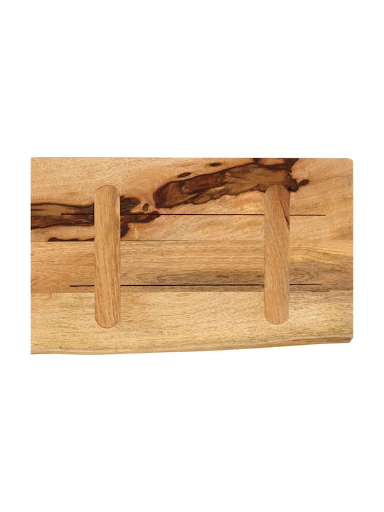 Vidaxl Επιφάνεια Τραπεζιού 40x20x3,8cm Live Edge Μασίφ Ξύλο Μάνγκο 1 Τεμ Καφέ