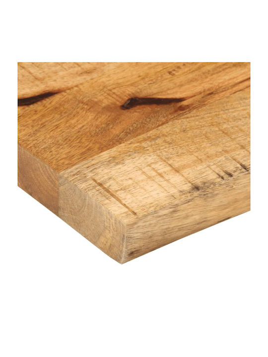 Vidaxl Επιφάνεια Τραπεζιού 40x20x3,8cm Live Edge Μασίφ Ξύλο Μάνγκο 1 Τεμ Καφέ