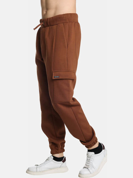 Cargo-Hose Jogginghose mit Gummizug Camel