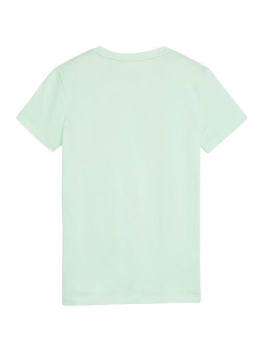 Puma Ess Logo Damen Sportlich T-shirt Mint