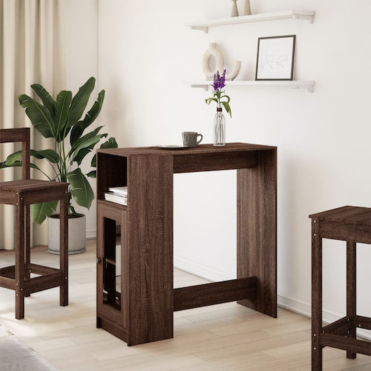 Tisch Bar Holz Brown Oak 101x40x103.5cm