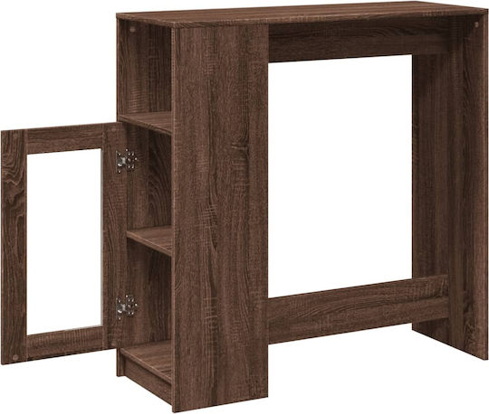 Tisch Bar Holz Brown Oak 101x40x103.5cm
