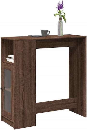 Tisch Bar Holz Brown Oak 101x40x103.5cm