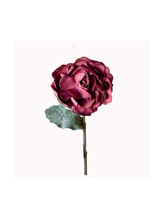 Decorative Artificial Flower Burgundy 65cm Art et Lumiere