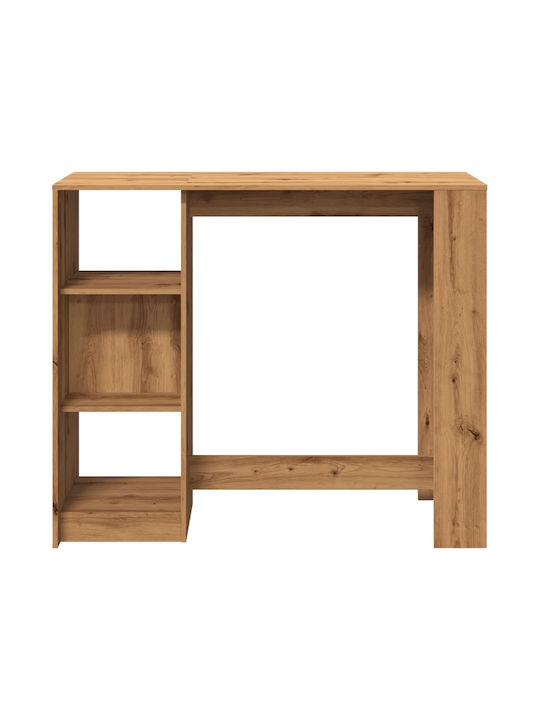 Vidaxl Console Table Shelf Brown Oak 124x46x103.5cm Engineered Wood 1 Piece Brown