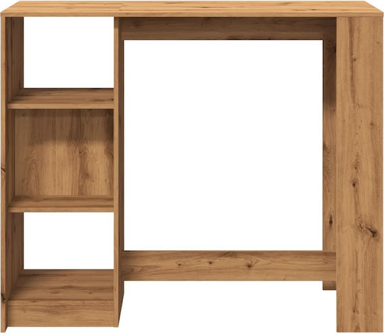 Vidaxl Konsolentisch Regal Braun Eiche 124x46x103,5cm Holzwerkstoff 1 Stück Braun