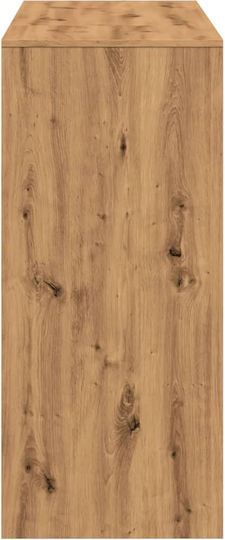 Vidaxl Konsolentisch Regal Braun Eiche 124x46x103,5cm Holzwerkstoff 1 Stück Braun