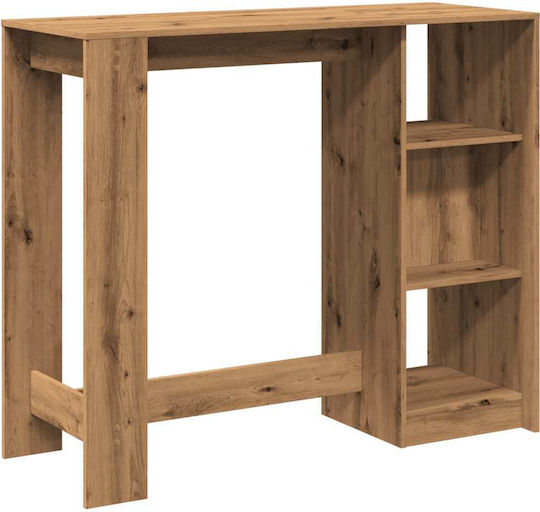 Vidaxl Konsolentisch Regal Braun Eiche 124x46x103,5cm Holzwerkstoff 1 Stück Braun