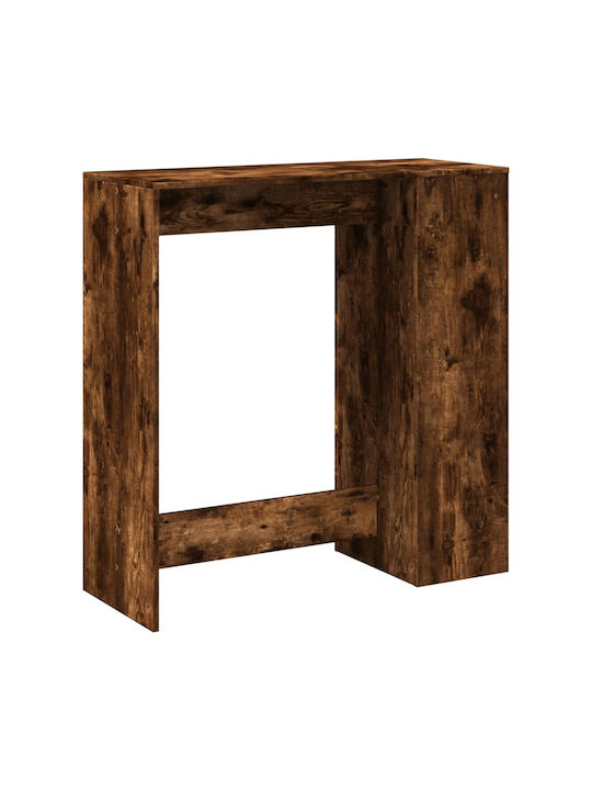 Vidaxl Τραπέζι Μπαρ Ράφια Δρυς 101x40x103,5cm Επεξεργ Ξύλο 1 Τεμ Καφέ