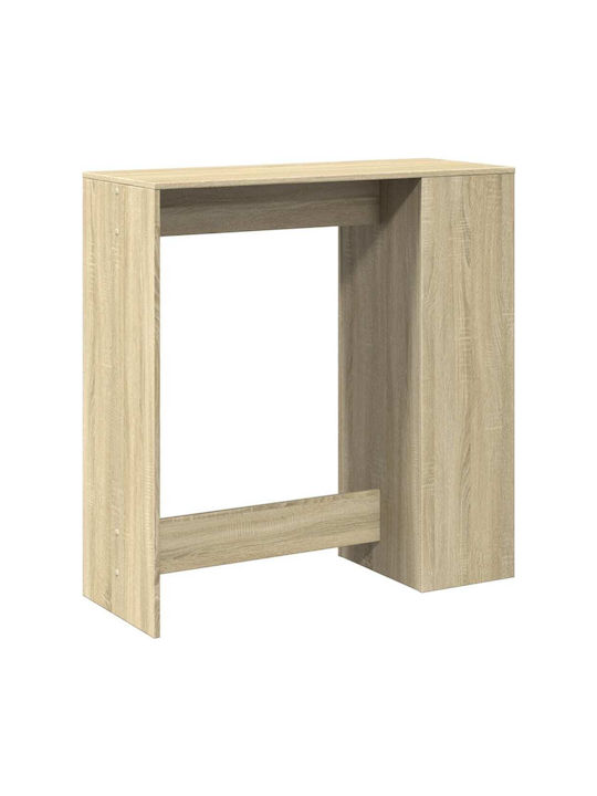 Vidaxl Τραπέζι Μπαρ Ράγες Sonoma Δρυς 101x40x103,5cm Επεξεργ Ξύλο 1 Τεμ Καφέ
