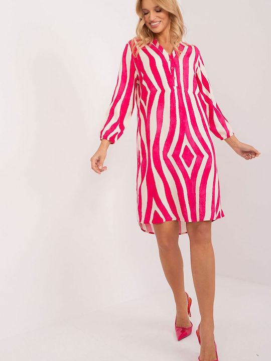 Sublevel Dress Pink, Fuchsia