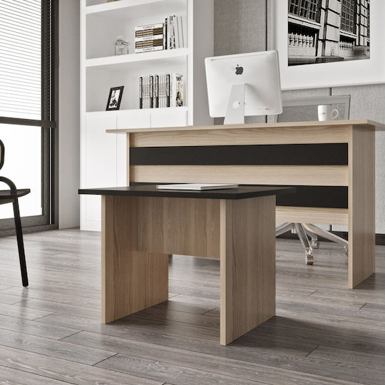 Γραφείο Elmstead 60x50x46.3εκ. Οξιά/μαύρο