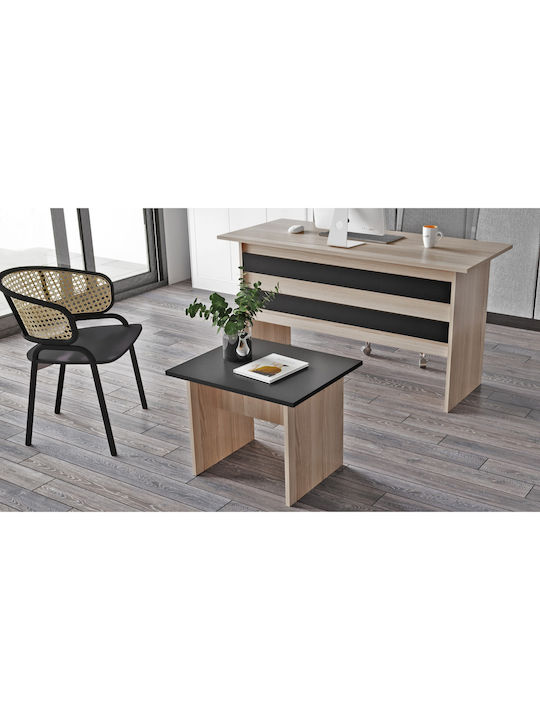 Γραφείο Elmstead Ξύλινο Οξιά/μαύρο 60x50x46.3εκ.