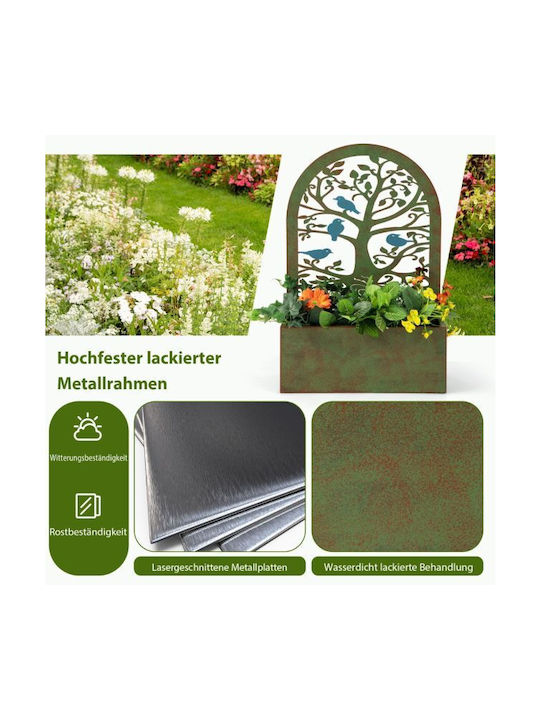 Costway Planter Box Metal De bronz 40x17x60cm.