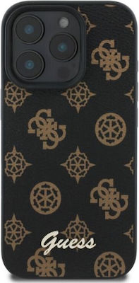 Guess Peony Script Back Cover Synthetic Black (iPhone 16 Pro Max)