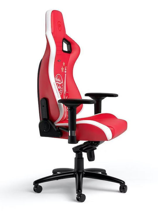 Noblechairs Epic Fallout Nuke Cola Edition Καρέκλα Gaming Δερματίνης με Ρυθμιζόμενα Μπράτσα Κόκκινο / Λευκό