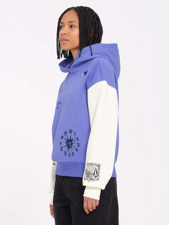 Keutchi Hoodie Γυναικείο Φούτερ με Κουκούλα Ballpoint Blue