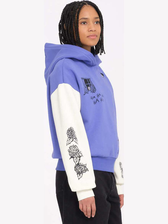 Keutchi Hoodie Γυναικείο Φούτερ με Κουκούλα Ballpoint Blue