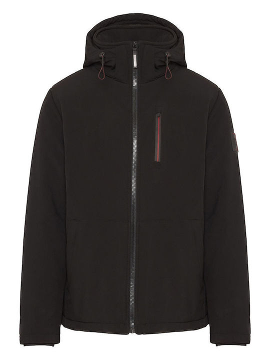 Winter Jacket Softshell Waterproof and Windproof Black