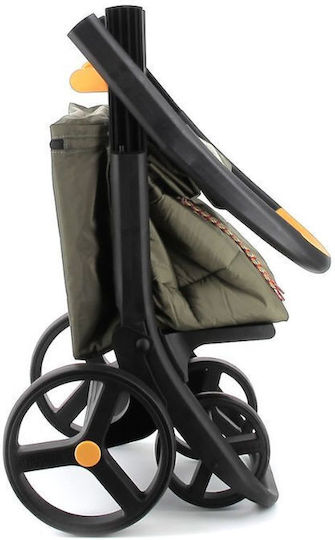 Polar 8 Plus Stoff Einkaufswagen Braun 59x21x59cm