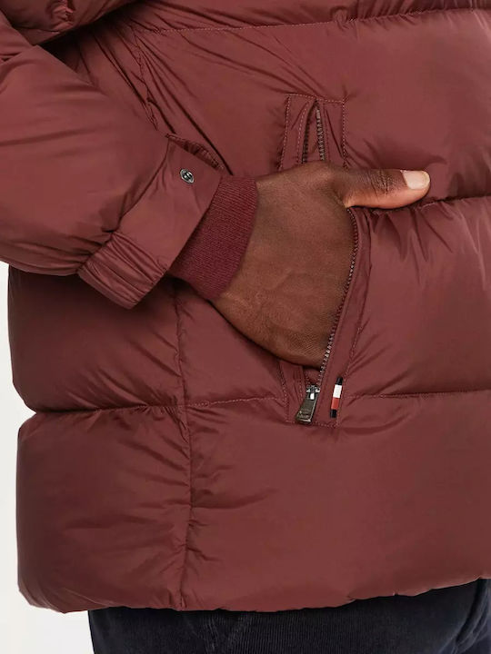 Jacke Puffer Burgundisch