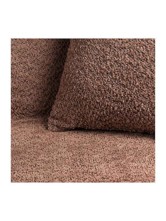Beauty Home Ριχτάρι Πολυθρόνας Chenille 180x180εκ. Ρόζ