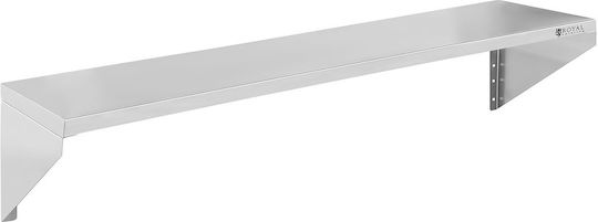 Single 120 Cm Stainless Steel Wall-mounted Shelf