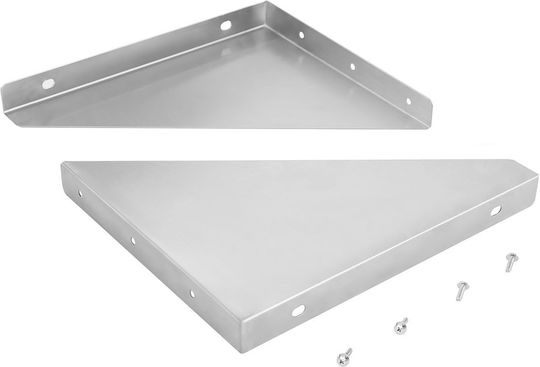 Single 120 Cm Stainless Steel Wall-mounted Shelf
