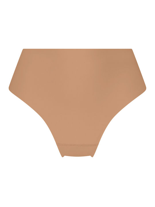 Hunkemöller Hochtailliert Damen Brasilien Nahtlos Mocha Mousse