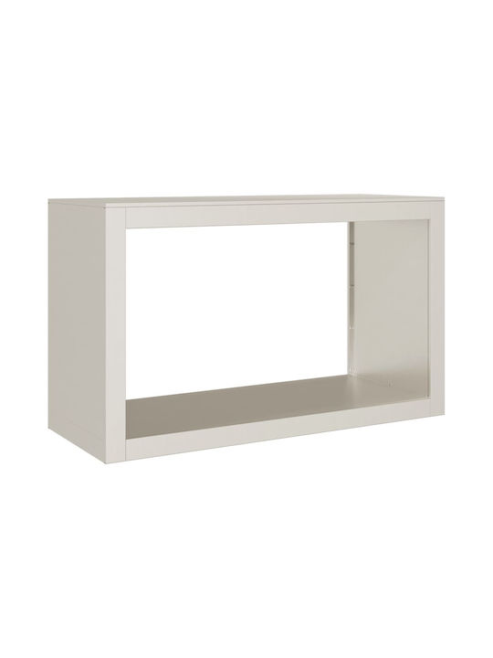 vidaXL Inox Shelf Wood Storage 100x40x60cm Brown