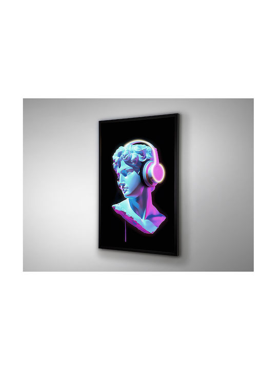 Busto Painting on Canvas with LED Lighting 80x120cm
