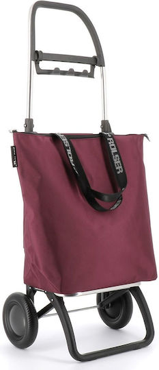 Plus Mf Shopping Trolley Burgundy 44x44x44cm