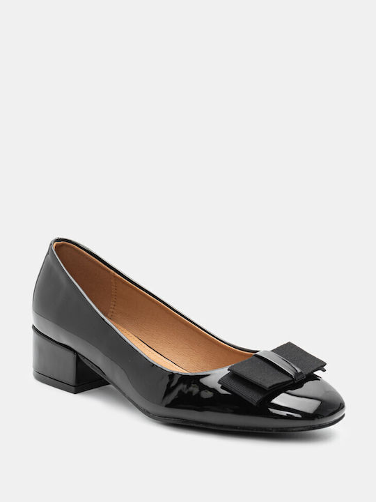 Luigi Damen Ballerinas Spitz zulaufend in Schwarz Farbe