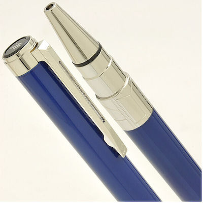 Waterman Perspective Pen Ballpoint with Blue Ink Blue Body