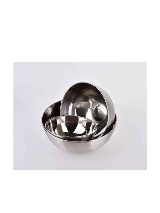 Mondex Bol Pentru Salate Inox Argintiu 17x17cm